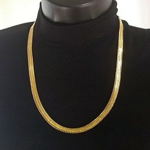 Gold Plated Zip Style 24" Necklace